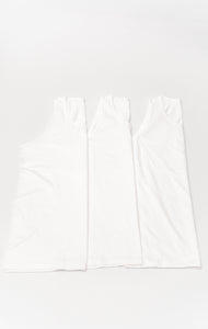 3 PACK-White Tanks