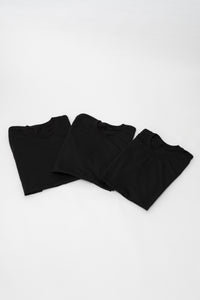 3 PACK-Black Tee's