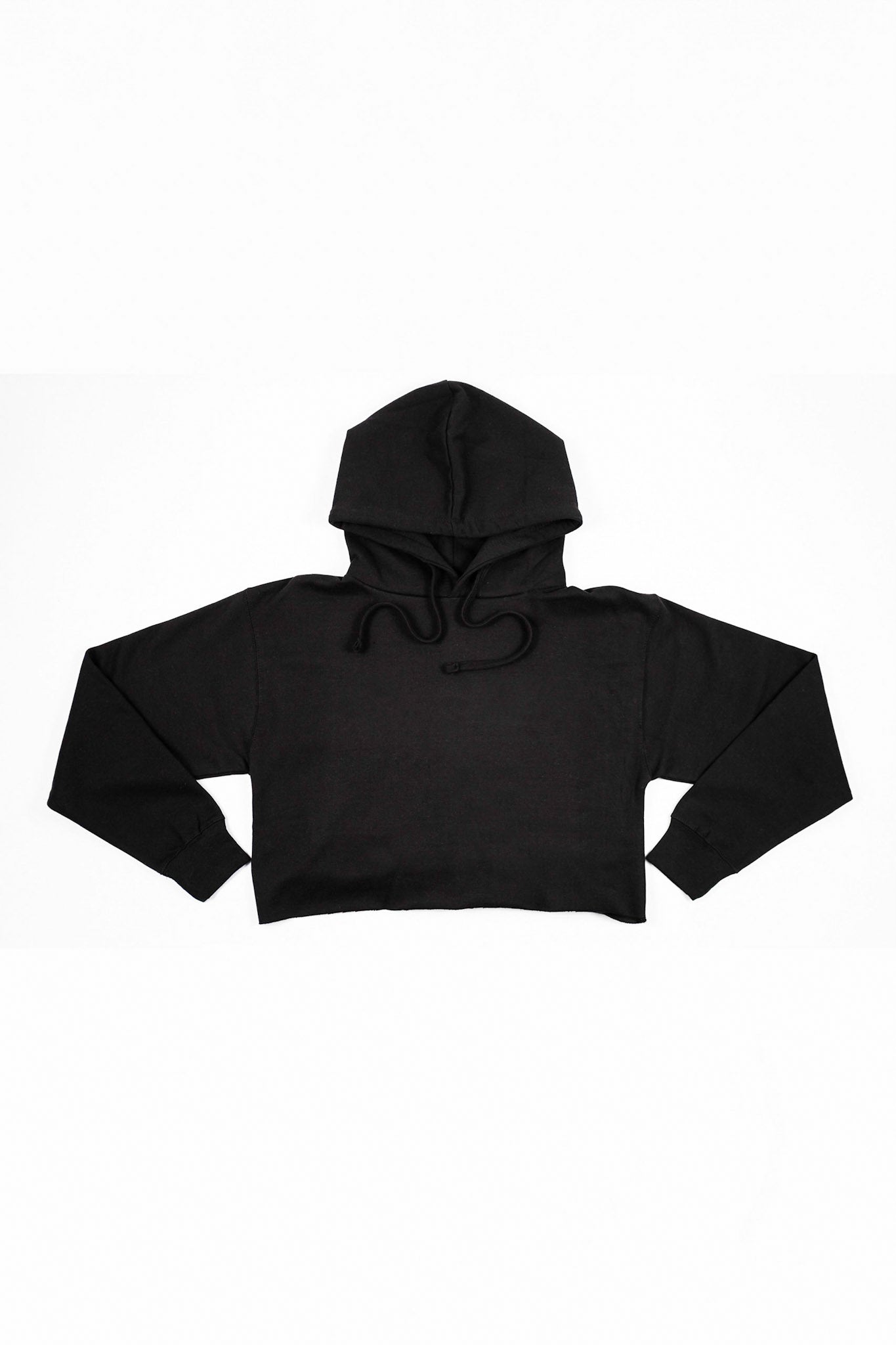 Black Crop Hoodie