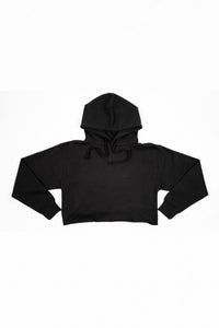 Black Crop Hoodie